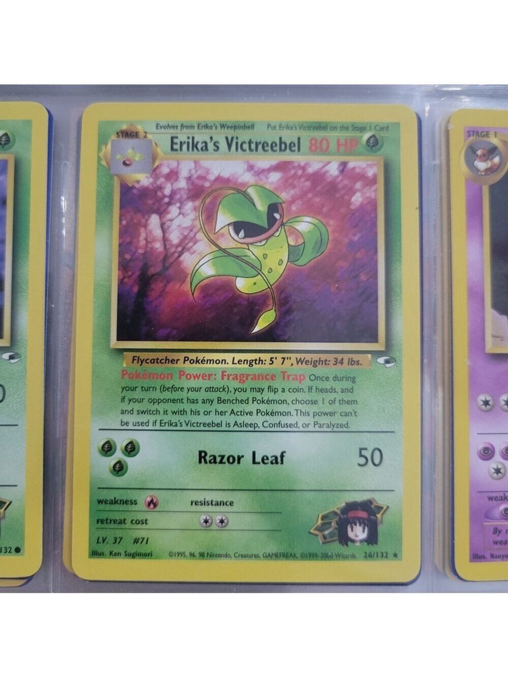Pokemon Erika's Victreebel Card
